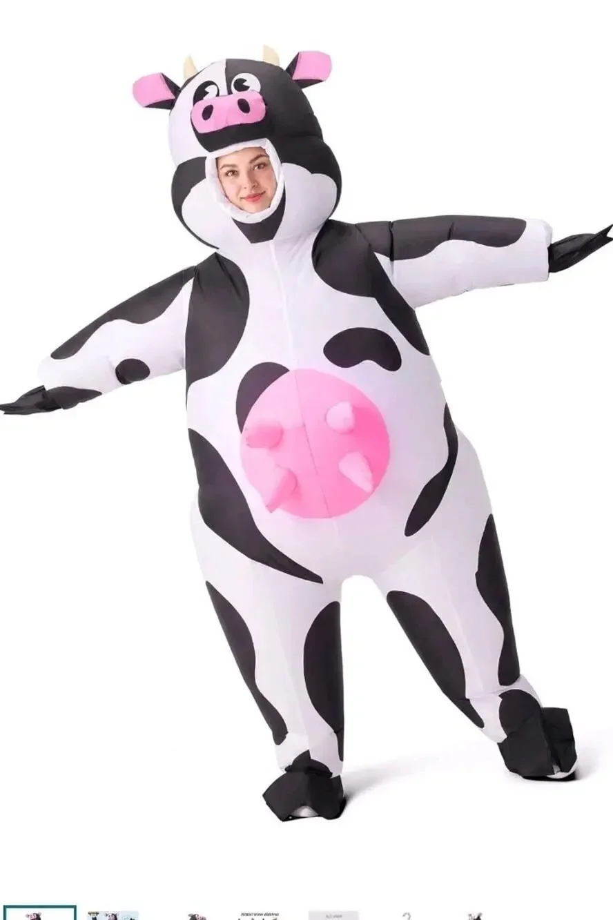 Spooktacular Creations Inflatable Cow Costume, Blow up Cow Costume Adults S18